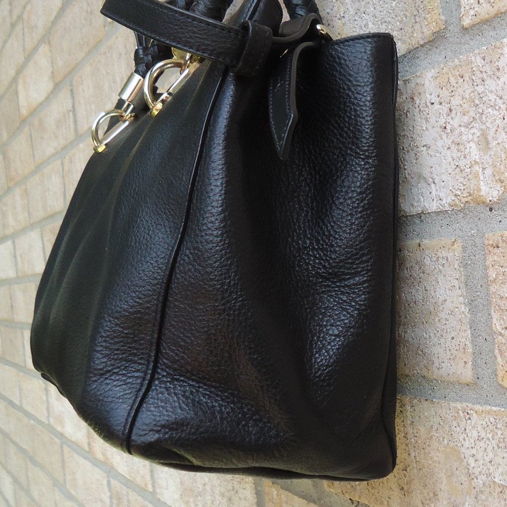 COLE HAAN black genuine leather crossbody bag. - Picture 8 of 16